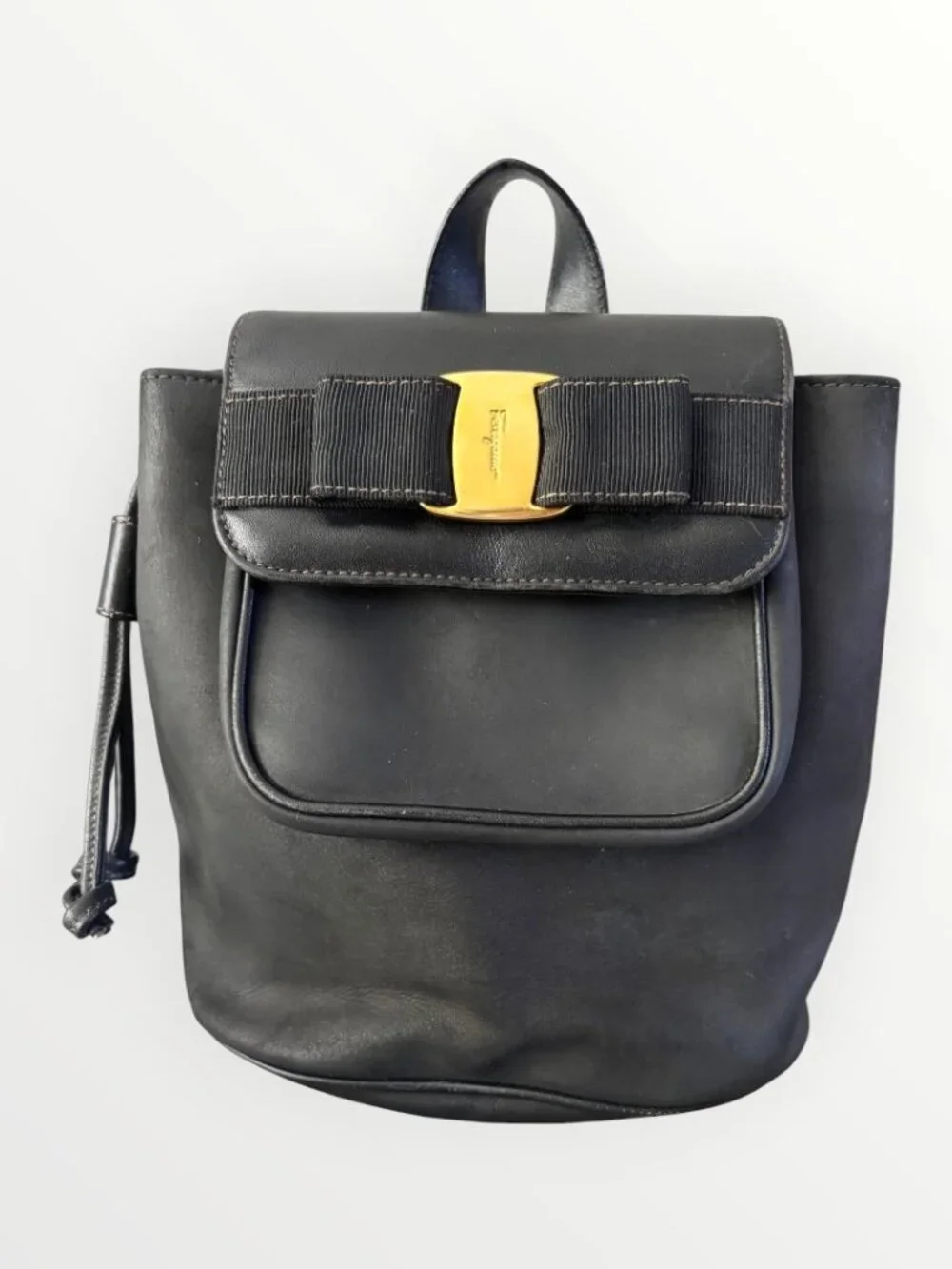 Vintage Ferragamo Vara Bow Backpack